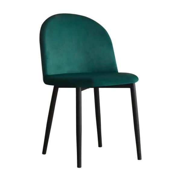 Velvet Upholstered Modern Chairs Anti Abrasion Practical For Dining Room