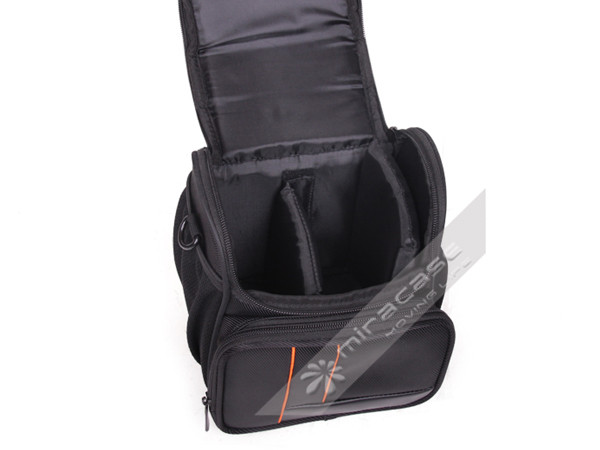 Custom  Black Functional Dobby SLR Camera Pouch with Durable Handle