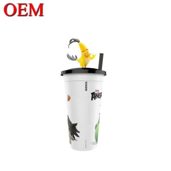 Custom Your Own Design Pequeno PVC 3D Cup Figure OEM Plástico Topper Figure Toy