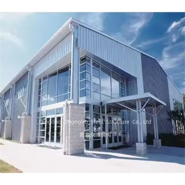 Prefabricated Modular Steel Structure Workshop Large Span Portal Frame Design for Industrial Factory Construction