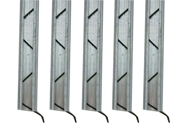Galvanized Steel Greenhouse Accessories , Lock Channel For Greenhouse Sidewall Film