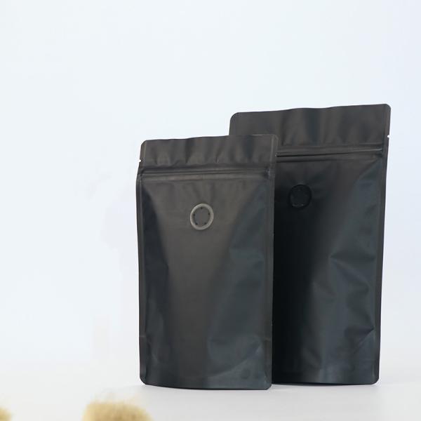 Exhaust Valve Zipper 500g Stand Up Coffee Pouches