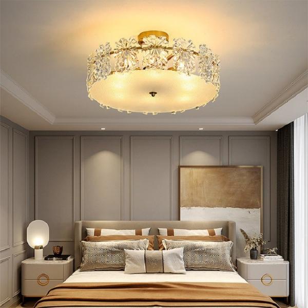 Transparent Glass Led Chandelier For Living Room Foyer Hall Luxury Ceiling Lamp Decor Kitchen leaf chandelier(WH-CY-250)