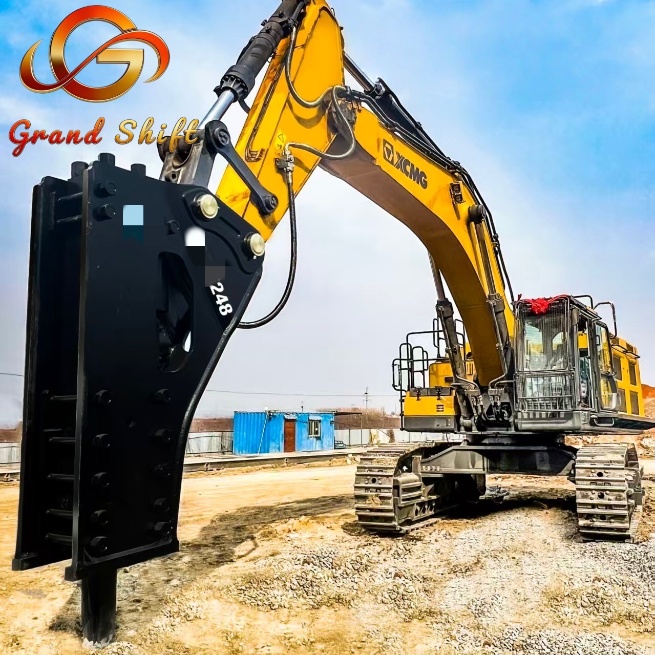 Light Duty Excavator Hydraulic Breaker With 248mm Diameter Drill Rod For Industrial And Construction