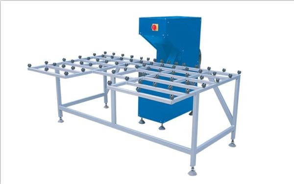 Abrasive Belt Edge Grinding Machine , Double Glazing Production Big Capacity