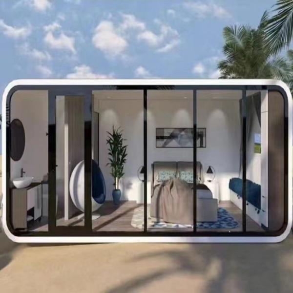 Casa de contêineres modular pré-fabricada personalizável para uma sala de estar