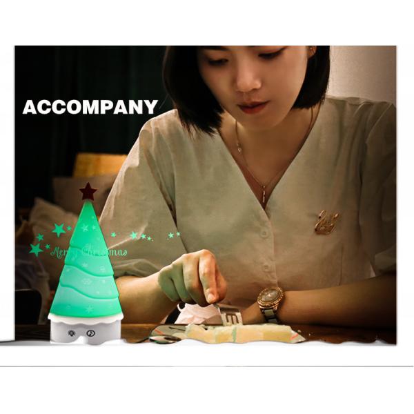 Luz de noite de árvore de Natal ecológica personalizada com controle táctil e função de música