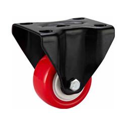 light duty 2 rigid PU caster, 2.5 inch, 3 inch PU castor, double ball bearing PU caster