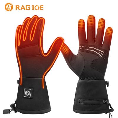 Gants d'hiver chauffés thermiquement électriques de style mince Gants d'escalade en plein air à batterie avec trois réglages de chaleur