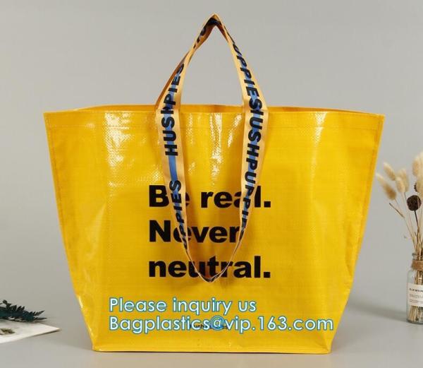 Eco Reusable Supermarket Grocery Promotion Shopping carrier, fabric tote cloth bag, Woven sack