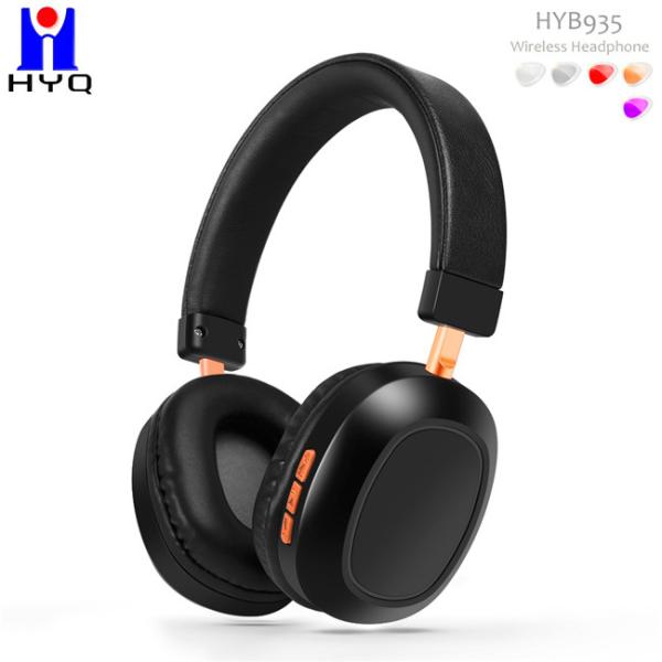 Black V5.1 3.7V Stereo Wired Bluetooth Headsets For Mobile Phones