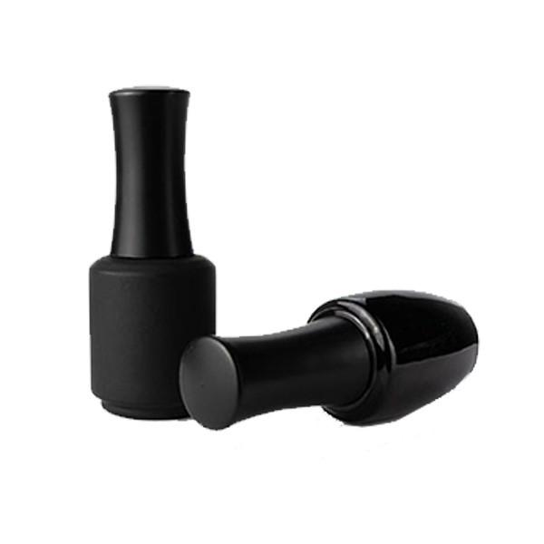 Le vernis à ongles de verre vide de corps noir met le cachetage en bouteille givré unique de couvercle à visser