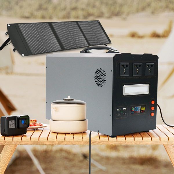 1500W Portable Power Station with 1-Hour Fast Charging – High-Capacity LiFePO4 Battery with 13 Output Ports – Charge 9 Devices Simultaneously