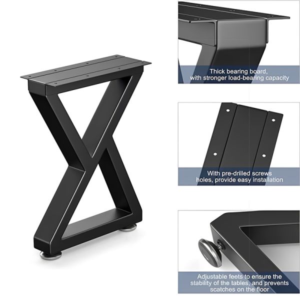 Stylish Creative Iron Desk Feet Simple Table Legs Dining Room Hardware Stand Furniture Table Leg