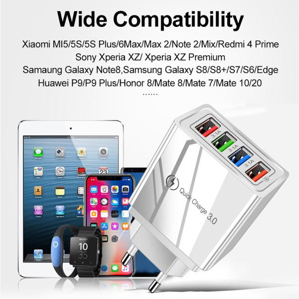Huawei Xiaomi Iphone PCT CE 5V3.1A 56g Universal USB Charger