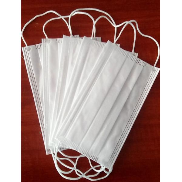 3-ply disposable white color face mask adult CE certificate