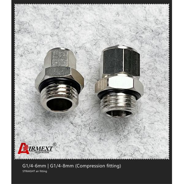 Straight Stainless Steel Quick Connect Air Fittings G1/4-8mm