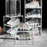 Baisse acrylique faite sur commande Front Shoe Box Clear Transparent