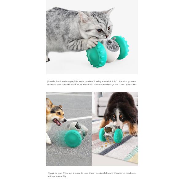 Pet Toy Playing ABS PC Fun IQ Treat Interactive Food Dispensing Ball Dogs and Cats Pet