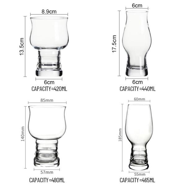 Verres sans danger pour les aliments. Verres de bière personnalisés de 12 à 17 onces. Vente en gros directe d'usine. Options de prix en vrac B2B.