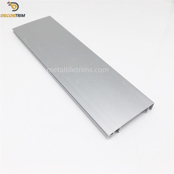 Matt Silver 6063 Aluminium Profile Skirting For Wall Corner Protection
