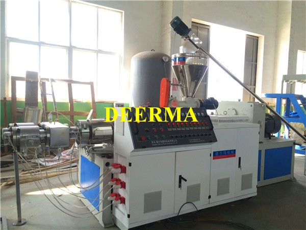 22kw PVC Pipe Machine 20mm - 63mm 20mm - 40mm Counter Rotating Extruder