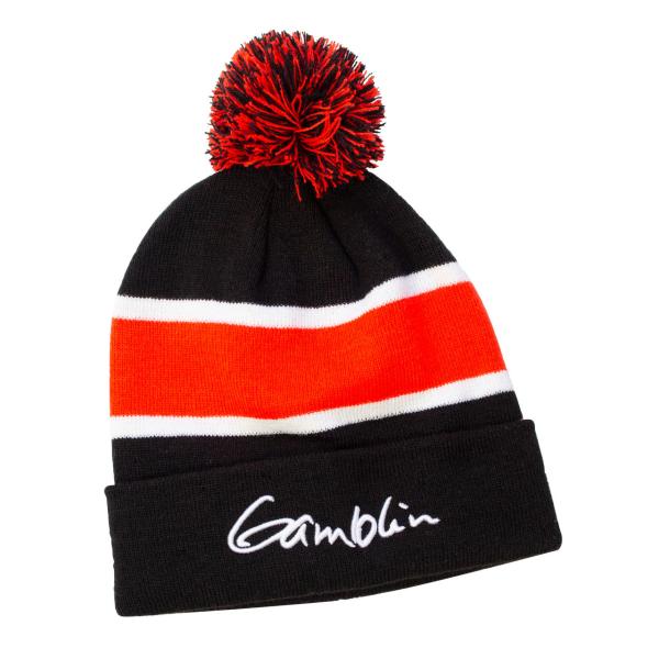 Pom Pom On Top  Knitted Beanie Hats With Jacquard Logo Customized