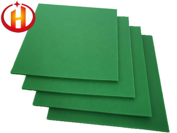 Green Color Eco Friendly PP Coroplast Sheets Anti Static ESD