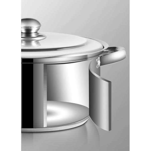 Cookware нержавеющей стали установил изделия кухни 10 частей варя набор бака