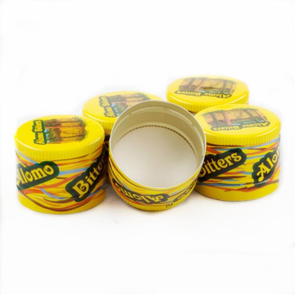 Heat Resistant Metal Aluminum 25mm Ropp Caps Tamper Evident Bottle Caps