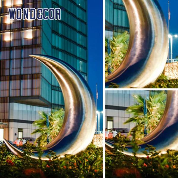 Луна Абстрактная скульптура из нержавеющей стали 3D дизайн