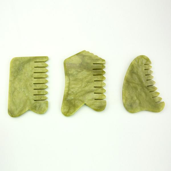 Pente de Gua Sha do escalpe de FanXi Skincare Jawline para aliviar a tensão do músculo facial