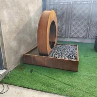 Característica de água de aço corten elétrico personalizável para projeto arquitetônico