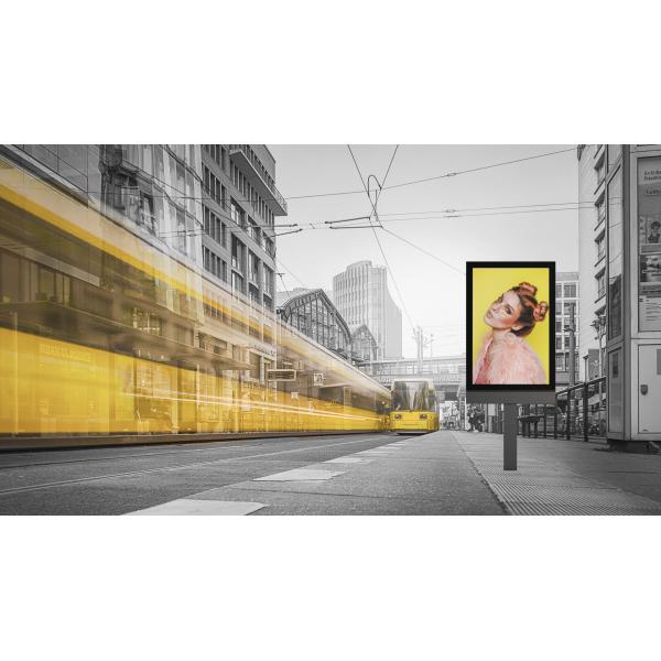 поляк приведенный экрана 850w/sqm на открытом воздухе рекламируя P3 1152X1728mm установил Signage цифров