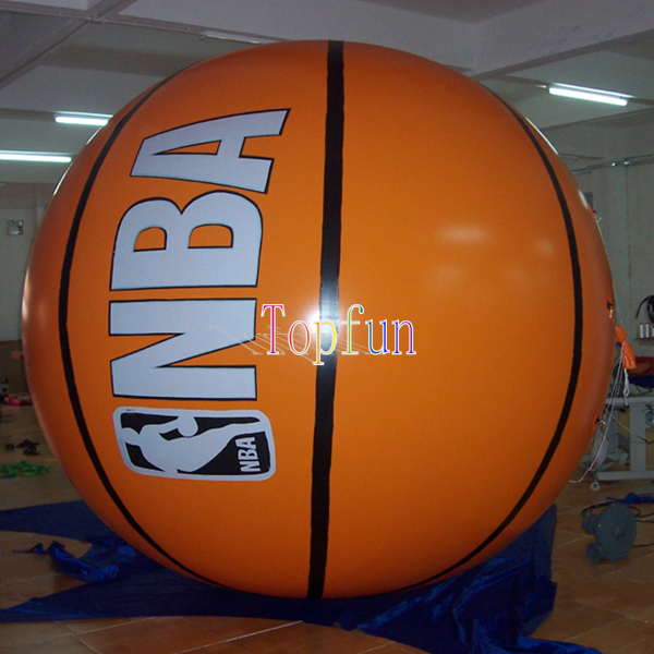 A propaganda inflável do campo de jogos Balloons a forma do basquetebol com impressão de Digitas