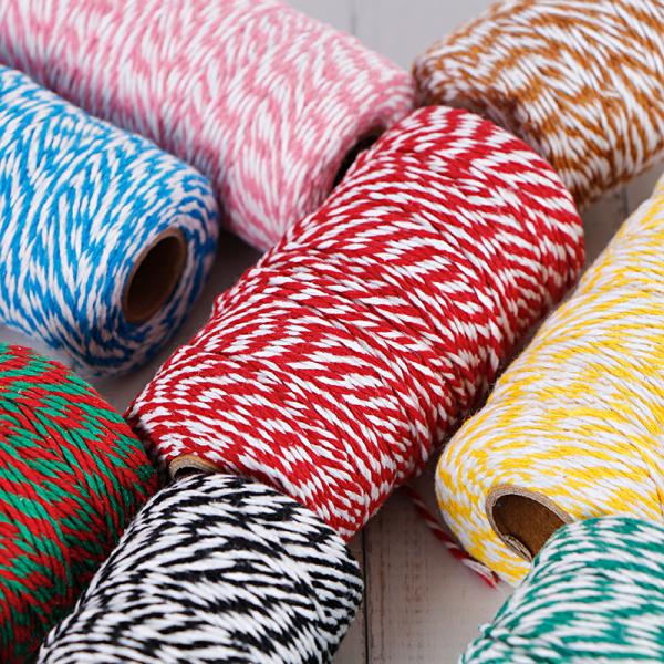 MSD 2 мм Двухцветная твинная нить хлопчатобумажная веревка для упаковки подарков MSD Другие стили