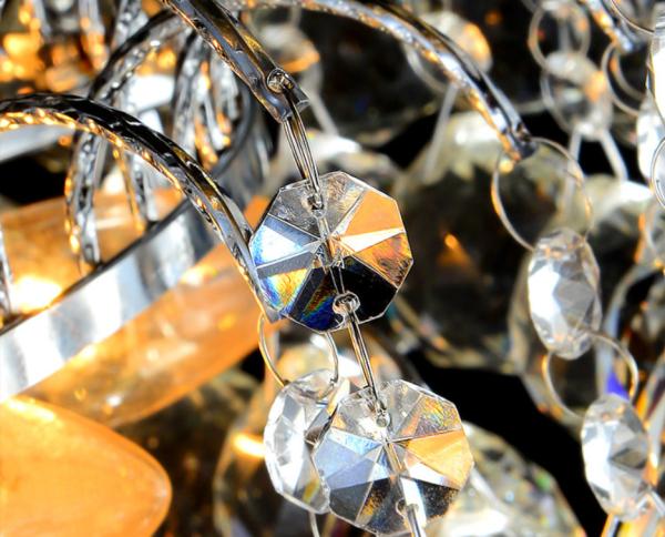 Lâmpadas de cristal de vidro de luxo para interiores