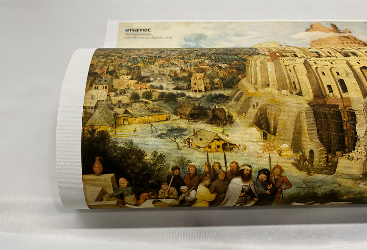 360gsm Matte Surface Poly Cotton Inkjet Canvas Roll for Pigment Latex Dye Inks Digital Printing