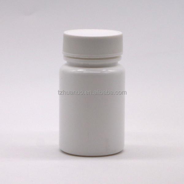 50mL PE Round Shape HDPE Plastic Bottle for Medicine Solid Tablet Capsule Storage