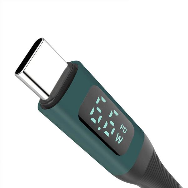 1m/2m câble de données d'affichage numérique tressé pour le transfert de données rapide et 3A charge 480Mbps USB2.0