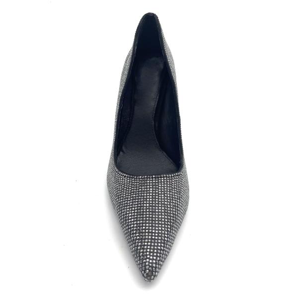 Party Cocktail Black Women Heels Fashionable With Rubber Outsole