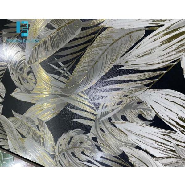 спальня плиток пола цвета золота цветка 60кс120км украшая плитки фарфора