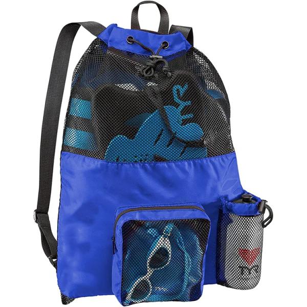 Waterproof Drawstring Swim Bag , Mesh Equipment Bag 12