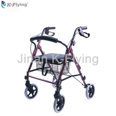 Walker Rollator Medical Patient Rehabilitation dobrável adulto de alumínio
