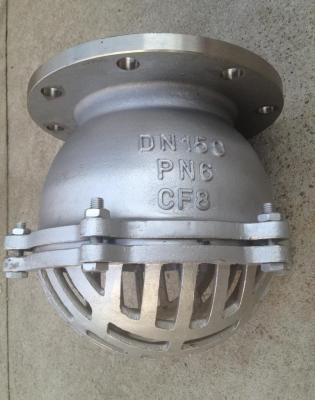 Stainless Steel PN16 Water Flanged Foot Valve With Strainer 2 Inch