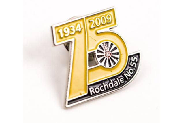3*4cm Size Custom Soft Enamel Pins , Metal Pin Badges High Strength Materials