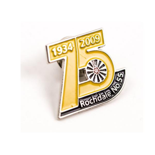 3*4cm Size Custom Soft Enamel Pins , Metal Pin Badges High Strength Materials