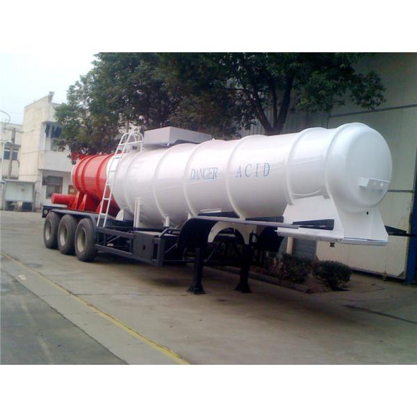 3 Axle V Shape Heavy Duty Semi Trailers  19M3 20M3 21M3 For Sulfuric Acid
