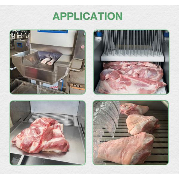 304 Stainless Steel Automatic Beef Chicken Brine Injector for Meat Saline Injection