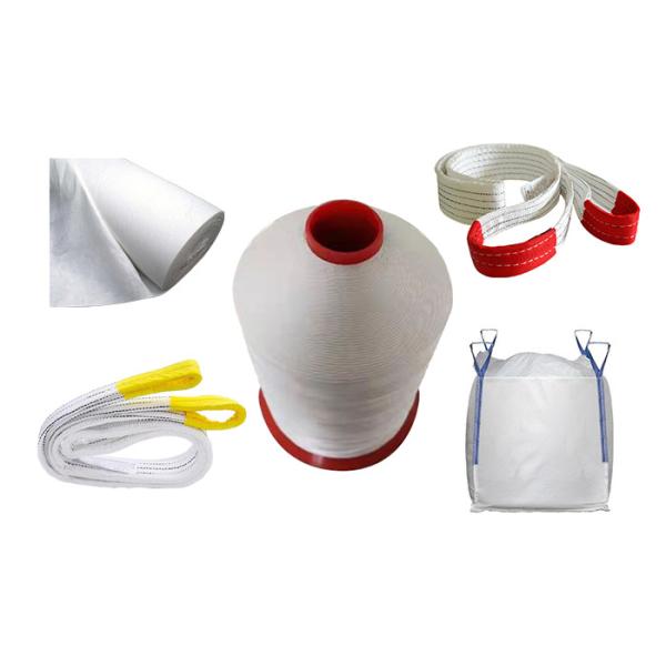 Raw White 100% Polyester Filament Thread 210D-6000D High Tenacity